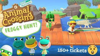 more dreamie villager hunting frog edition 🐸 animal crossing new horizons [upl. by Mosby655]