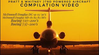 4K  The Ultimate Pratt amp Whitney JT8D Powered Aircraft Video [upl. by Chaille]