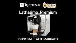 Kafe aparat DeLonghi Lattissima Premium latte makijato  priprema [upl. by Manville]