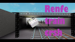 Renfe train crash Roblox Studios [upl. by Lavelle89]