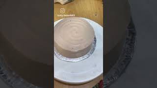 Chocolate dripping cake shortvideo cake newcakedecoration chocolatecake cakelover [upl. by Cone]