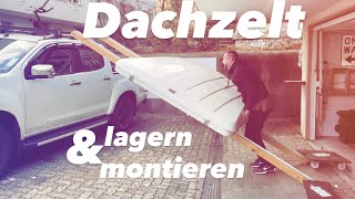 Dachzelt lagern und alleine montieren [upl. by Pinkerton627]