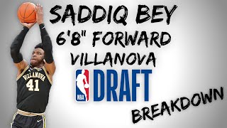 Saddiq Bey Draft Scouting Video  2020 NBA Draft Breakdowns [upl. by Yelsgnik]