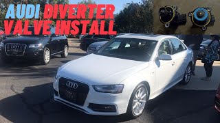 How to Audi Diverter Valve Install B8 B85 P0299 Check Engine [upl. by Georges86]