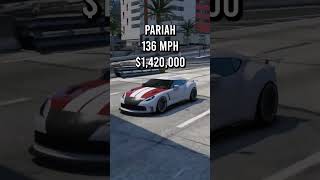 Fastest Cars in GTA Online gta gtacars gaming shorts shortsvideo grandtheftauto [upl. by Stuart701]