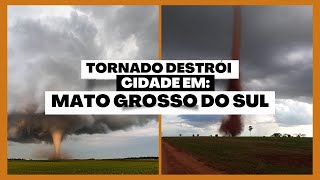 😱ASSUSTADOR😱 Tornado atinge cidade de Taquarussu em Mato Grosso do Sul [upl. by Eldnar]