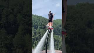 Flyboard montage  water jetpack water world this is to high shorts [upl. by Siana]