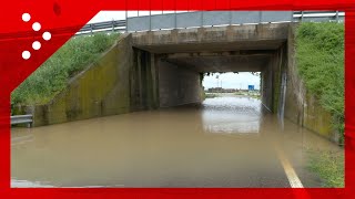 Maltempo allagamenti in Alto Polesine Rovigo sottopasso allagato a Canda [upl. by Elehcin]