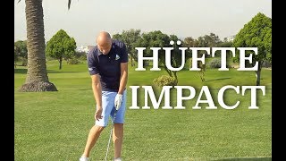 Golfschwung Hüfte im Treffmoment  Übung für Platz und Range [upl. by Kirt778]