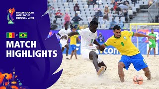 Senegal v Brazil  FIFA Beach Soccer World Cup 2021  Match Highlights [upl. by Hube]