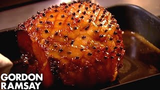 CHRISTMAS RECIPE Honey Glazed Ham With Pear amp Saffron Chutney [upl. by Charbonnier378]