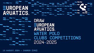 Drawing Ceremony for European Aquatics Water Polo Championships 20242025  Euro Cup Men Group Stage [upl. by Mckee]