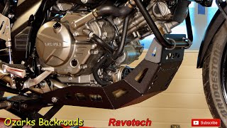 2019 Suzuki VStrom 650XT Gets a Serious Skid Plate Installed [upl. by Reinaldo]