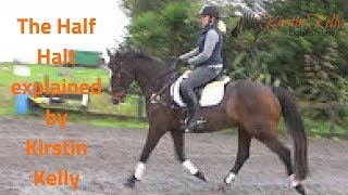 How to ride a correct Half Halt on your horse with Kirstin Kelly Equestrian [upl. by Eniluj]