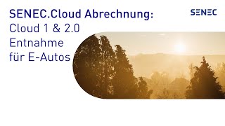 SENECCloud Abrechnung Ermittlung der Entnahme für EAutos Cloud 1 und Cloud 20 [upl. by Shea]