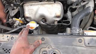 2006 Kia Rio Alternator Replacement part 2 [upl. by Enirbas784]