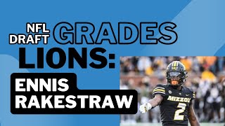 Detroit Lions NFL Draft analysis Ennis Rakestraw CB Missouri [upl. by Aehtna]