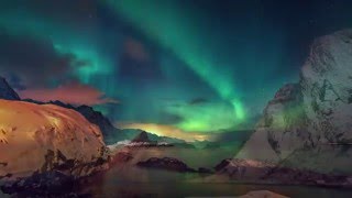 Aurora Borealis Timelapse in 4K  Lofoten  Northern Lights in Norway [upl. by Nahgrom]