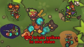 TAMINGIO 100 TRIPLE SPIKES IN ONE VIDEO [upl. by Onid216]