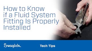 How to Know if a Fluid System Fitting Is Properly Installed [upl. by Enimisaj865]