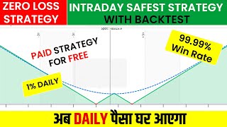 Zero loss option strategy  Zero loss strategy  Safest strategy  Intraday Option Selling Strategy [upl. by Akimahc737]