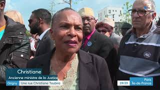 FRANCE 3 Grigny célèbre son Coeur de Ville en présence de Christiane TAUBIRA [upl. by Gadmon]