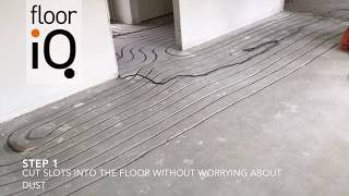 Installing underfloor heating into an existing floor  FloorIQ [upl. by Ailee737]