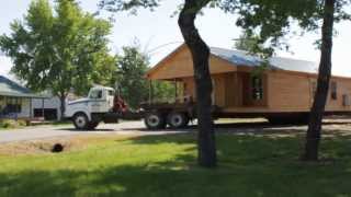 Quitman High School Building Trades House Moving  May 14 2013 [upl. by Learsiy]