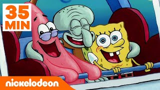 Bob Esponja  35 min de Calamardo siendo el más AMABLE  Nickelodeon en Español [upl. by Fabozzi366]