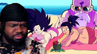 Sun out Anime BUNS out Dragon Ball the Beach episode 2 kishinpain REACTION [upl. by Horowitz204]