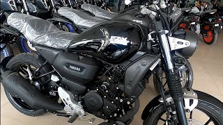 yamaha fz x gloss black new model 2024 ✅️ on road price 👑 [upl. by Lessig748]