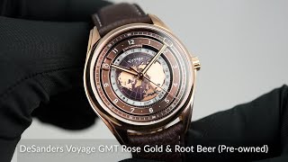 DeSanders Voyage GMT Rose Gold amp Root Beer Preowned [upl. by Damalas557]