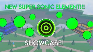 New super sonic element  showcase  Elemental powers tycoon  Roblox [upl. by Yannodrahc393]