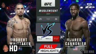 UFC 254 Robert Whittaker VS Jared Cannonier Full Highlights HD [upl. by Kowtko]