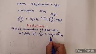 Sulphonation of Benzene Lecture 3 [upl. by Gridley687]