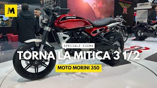 Moto Morini 350 novità EICMA 2024 torna la mitica 3 12 [upl. by Ayotan]