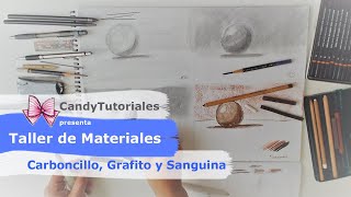 Taller de Materiales📚📝 Carboncillo Grafito y Sanguina [upl. by Krigsman]