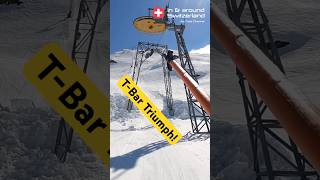 Epic Ski Lifts Tackling Andermatt’s Extreme TBar Challenge [upl. by Rebe302]