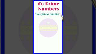 Coprime numbers  What is coprime numbers [upl. by Tniassuot]