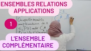 lensemble complémentaire les ensembles ensembles Relations et applications [upl. by Ttreve532]