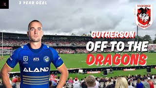 CLINTON GUTHERSON SIGNS WITH ST GEORGE ILLAWARRA DRAGONS  NRL 20242025 [upl. by Irrek]