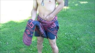 Boluthoan  How to tie a SarongMalong for men Part 1 [upl. by Lechner]