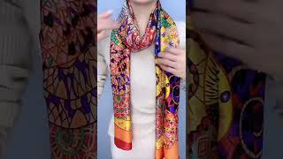 7 Stylish scarf ideas scarfstyles scarftie scarftutorial scarf [upl. by Gildas261]