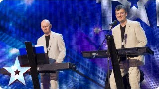 The Duelling Pianos play and get everyone involved  Week 3 Auditions  Britains Got Talent 2013 [upl. by Leonore]