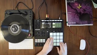 Maschine Mk3 Beat Making Sampling From Vinyl [upl. by Eseela]