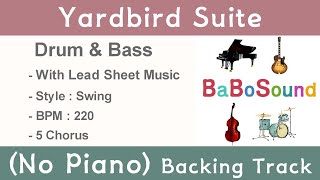 Yardbird Suite  Backing Track No Piano  Drum amp Bass [upl. by Doykos]