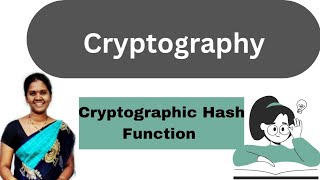 Cryptographic Hash Function CHF in Cryptography  Network Security in Telugu [upl. by Vedetta]