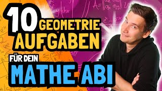 Löse diese 10 GEOMETRIE Aufgaben  How to Mathe Abi 2024 [upl. by December243]