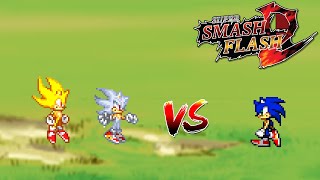 SSF2 Mods Serious Sonic vs Archie Super Sonic and Hyper Sonic [upl. by Oza]