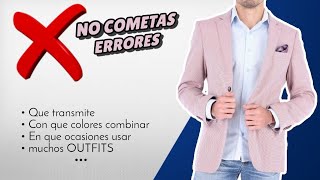 BLAZER saco ROSA ➤ Como combinar en ocasiones formales casuales y Semi formales muchos OUTFITS [upl. by Tsyhtema729]